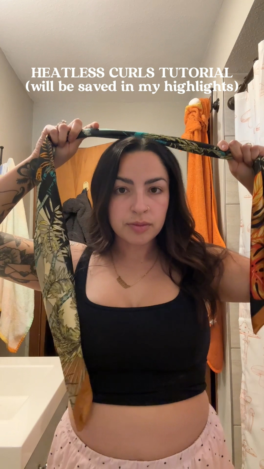 How I wrap my heatless curls and the scarf that I use! Makes waking up as a mom so much easier bc my hair is already done! 

#LTKMidsize #LTKBeauty