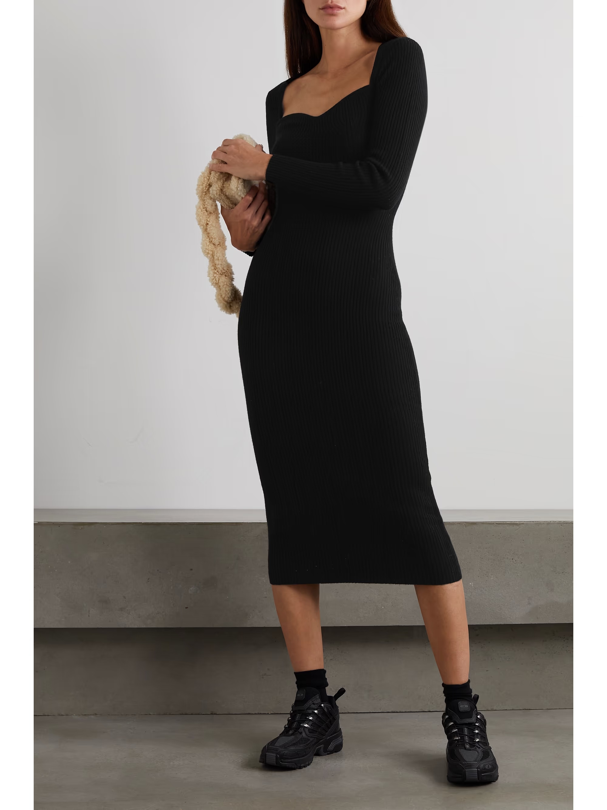 Tenore ribbed recycled-cashmere blend midi dress | NET-A-PORTER (US)