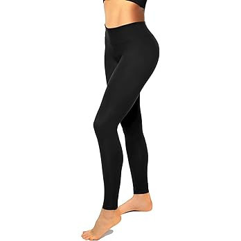 High Waisted Leggings for Women No See-Through-Soft Athletic Tummy Control Black Pants for Runnin... | Amazon (US)