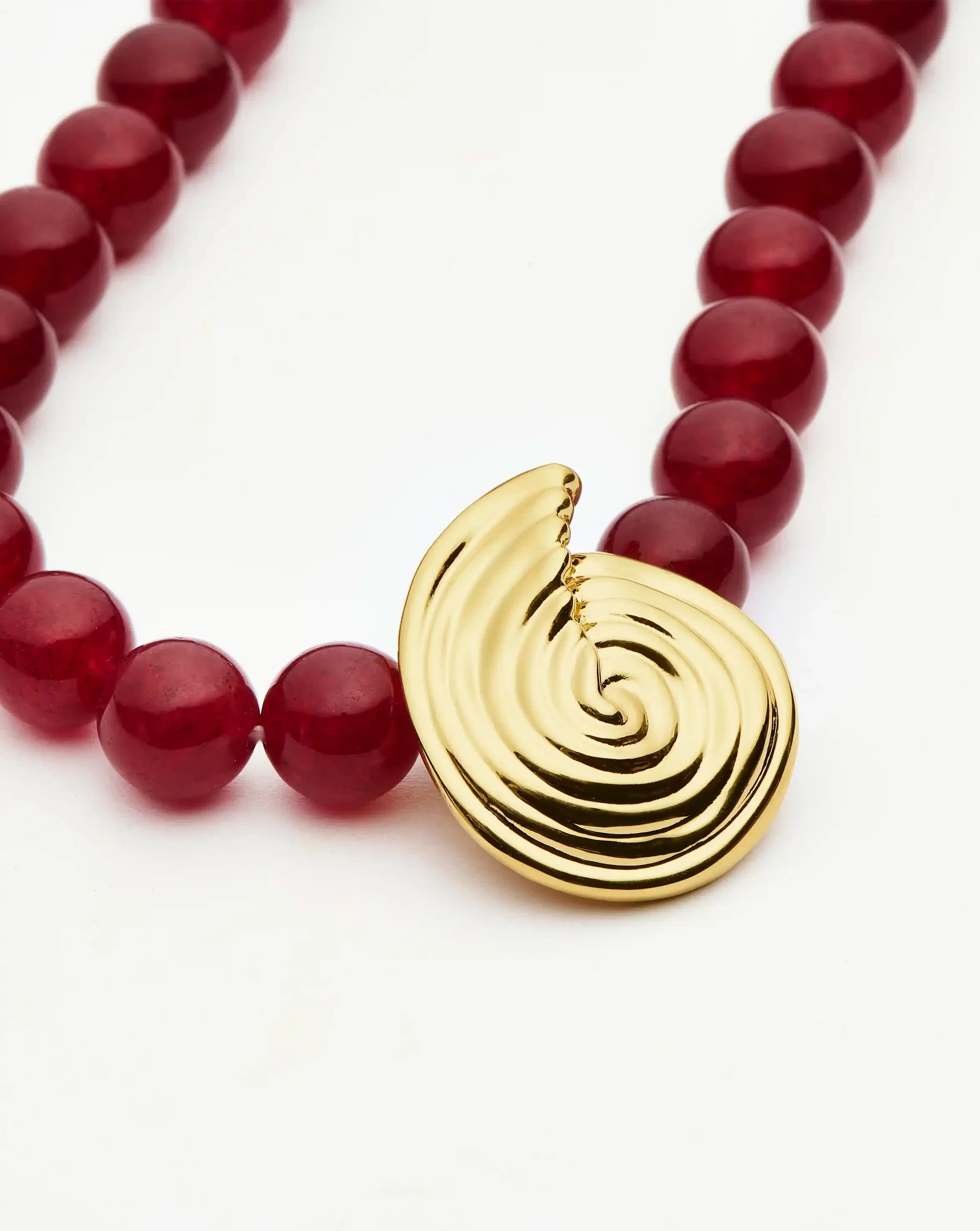 Spiral Gemstone Beaded Pendant Necklace | Missoma UK | Missoma US