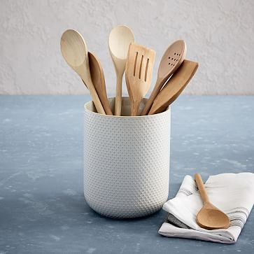 Textured Utensil Holder | West Elm (US)