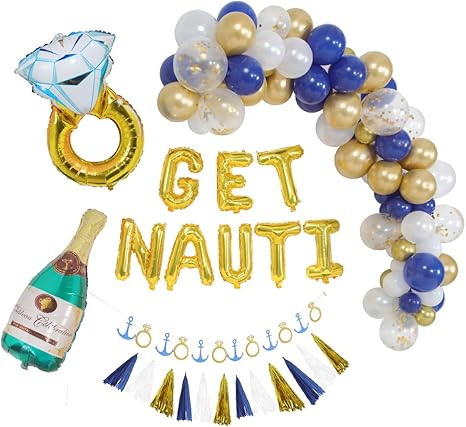 Nautical Bachelorette Party Decorations I Last Sail Before The Veil Bachelorette Decorations I Ge... | Amazon (US)