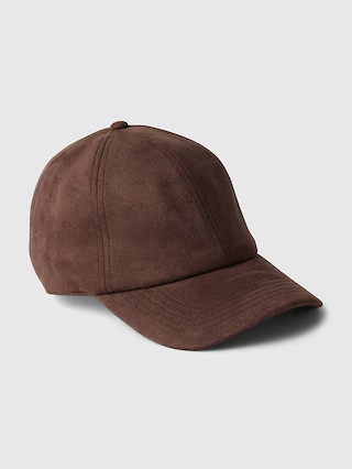 Vegan Suede Baseball Hat | Gap (US)