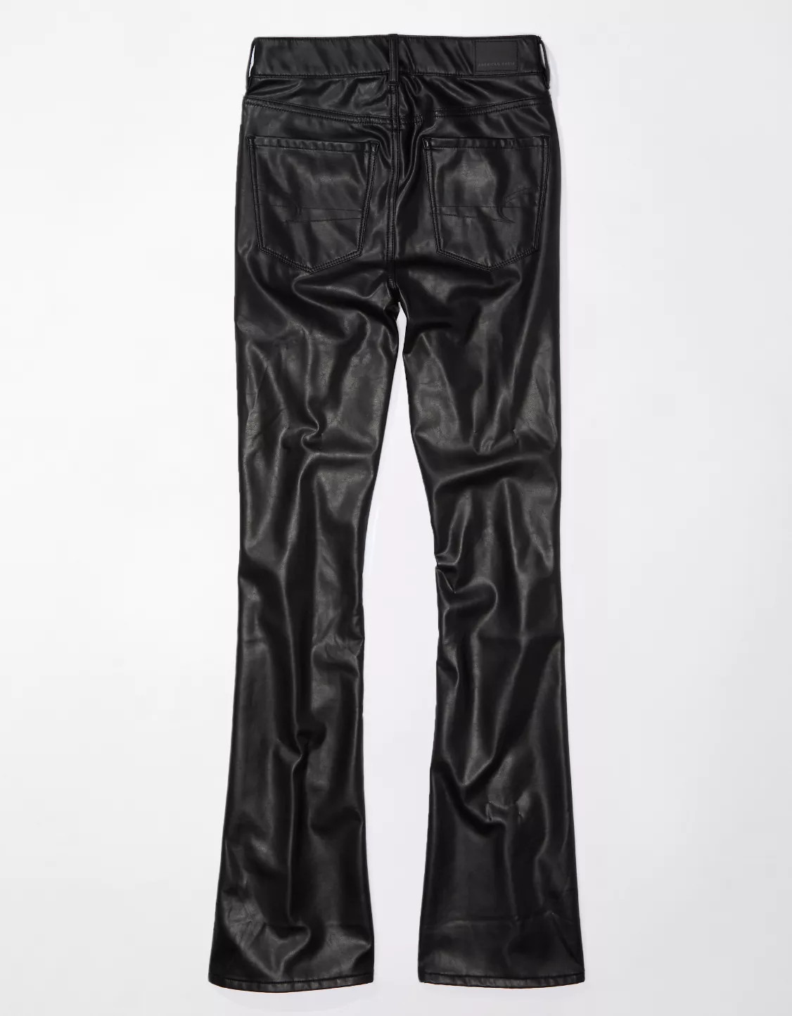 AE Stretch Vegan Leather Super High-Waisted Kick Boot Pant | American Eagle Outfitters (US & CA)