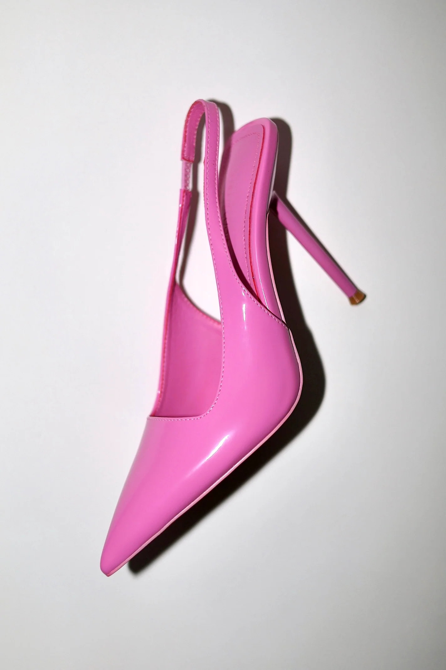 Elsa Slingback Pump Pink Patent 110 mm | CULT OF COQUETTE