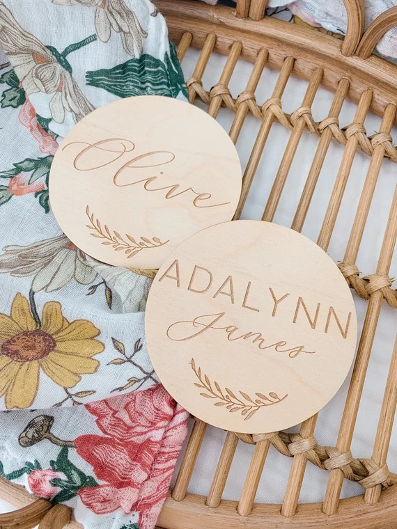 Birth Announcement Sign / Engraved Wooden Name Sign / Name | Etsy | Etsy (US)