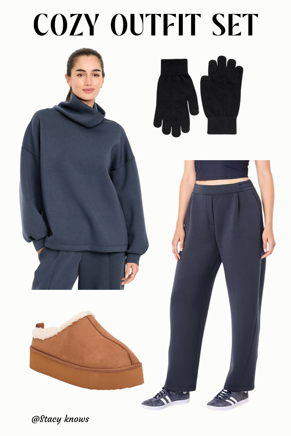 The ultimate cozy girl uniform is officially here! This Bounce Fleece set is pure magic—the funnel neck tunic and barrel sweatpants create the perfect effortless silhouette. Paired with platform mules and knit gloves, you’ll be the chicest one at coffee or on the couch. Shop the full look on my LTK!#LTKunder100 #CozyVibes #Loungewear #WinterOOTD #FleeceSet #Athleisure Style #StreetStyle #PlatformMules #ComfortFirst #LoungeSet #WinterStyle #LTKstyletip 

 #LTKSeasonal #LTKActive #LTKTravel