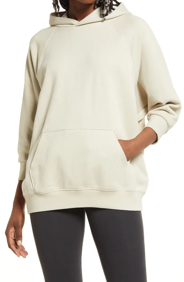 Fear of God Essentials French Terry Three-Quarter Sleeve Hoodie | Nordstrom | Nordstrom
