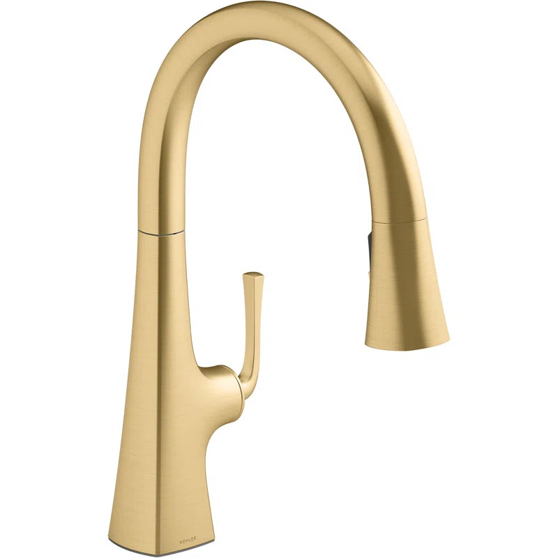 Graze Pull Down Touchless Single Handle Kitchen Faucet | Wayfair Professional