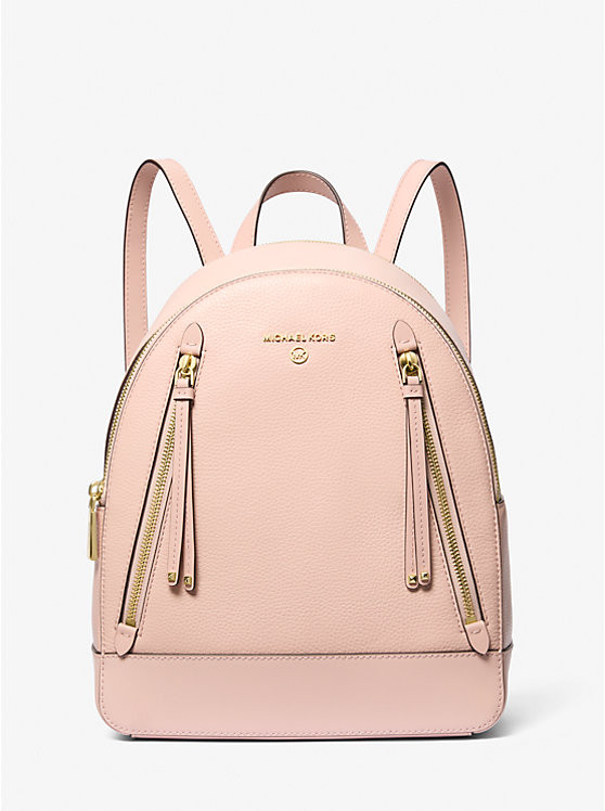 Brooklyn Medium Pebbled Leather Backpack | Michael Kors US