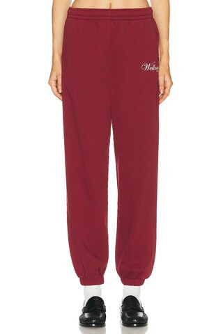 Sporty & Rich Soho Sweatpant in Burgundy | FWRD 