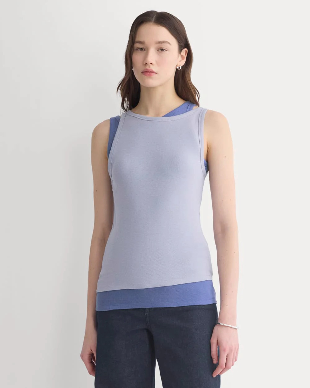 Tissue Layered Tank | Aleutian/Velvet Morning | Everlane