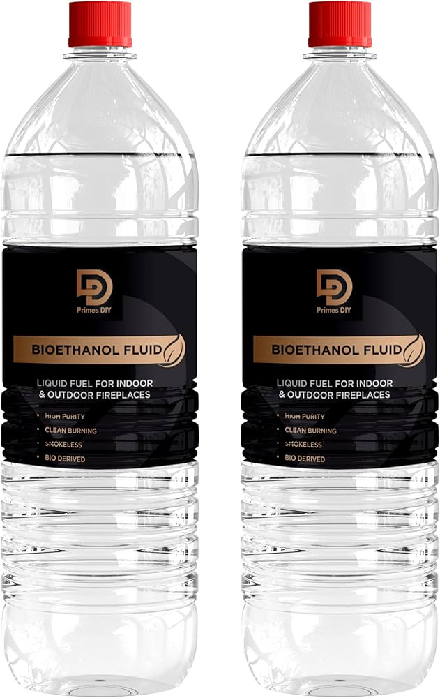 Primes DIY Premium Bioethanol Fuel, Bio Ethanol Liquid Fuel for Fires Pits, Fireplace High Purity... | Amazon (UK)