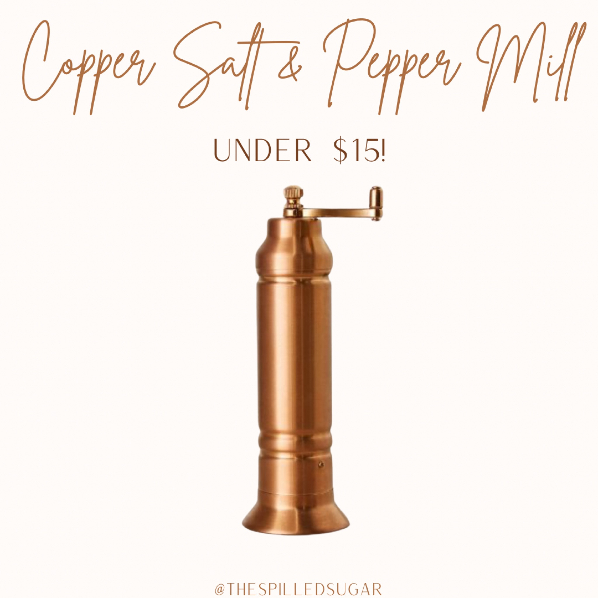 The prettiest copper salt and pepper mill! Under $15! So pretty for fall!

Studio McGee, target finds, fall decor, fall kitchen

#LTKFindsUnder50 #LTKSeasonal #LTKHome