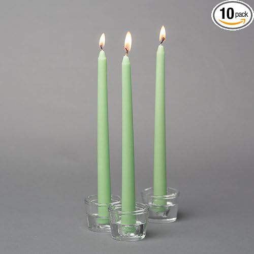 Richland Taper Candles 10" (10, Green) | Amazon (US)