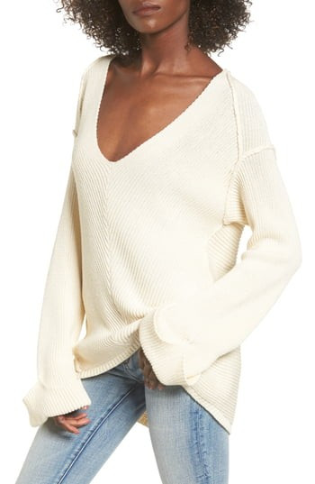 Women's Astr The Label Direction Change Bell Sleeve Sweater | Nordstrom