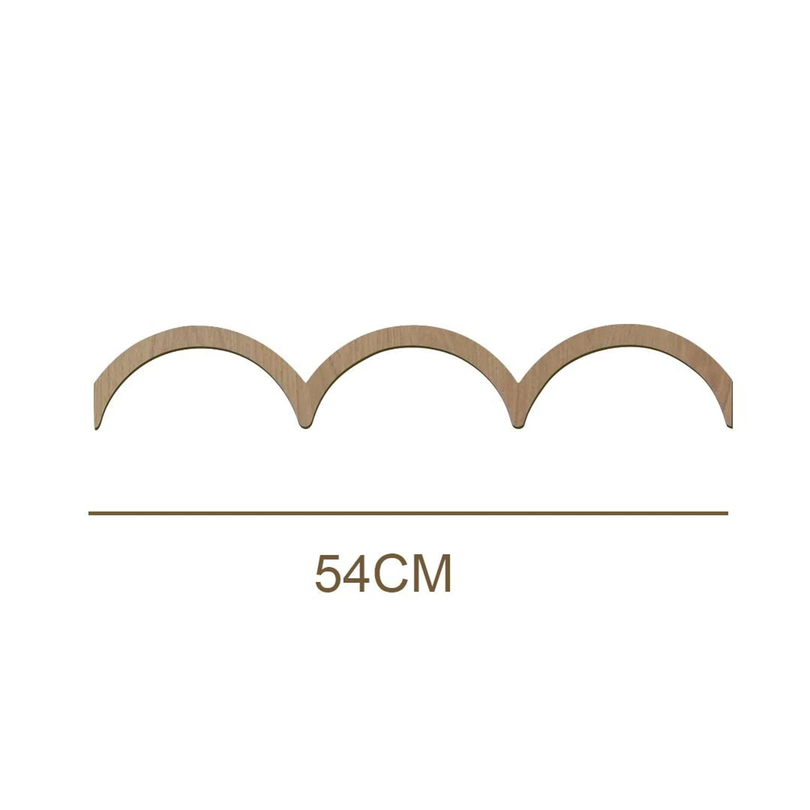 Scalloped Wall Moulding Wood, Wooden Wall Molding, Chair Rail Molding Shaped Scallop, Wooden Corn... | Etsy (US)