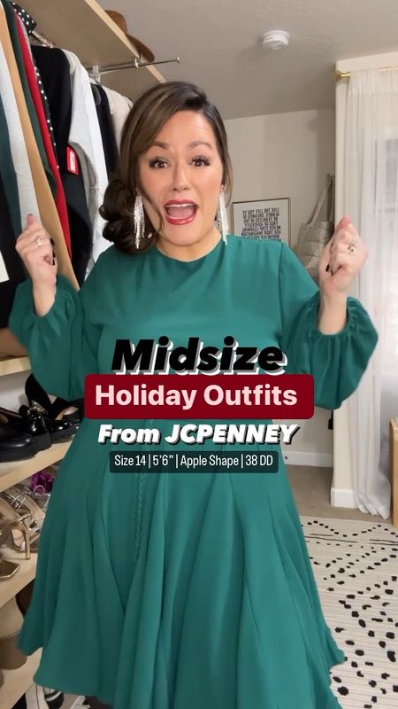 Midsize holiday outfits size 14 style 
Wearing an xl or size 14 in all these party dresses/ cocktail dresses, sequin shorts and velvet suit! 

#LTKSeasonal #LTKHoliday #LTKcurves