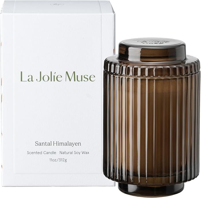 LA JOLIE MUSE Santal Himalayen Candle, Amber Scented Candles Gifts for Women, Natural Soy Candle,... | Amazon (US)