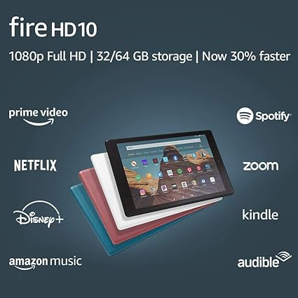 Fire HD 10 Tablet (10.1" 1080p full HD display, 32 GB) – Black | Amazon (US)