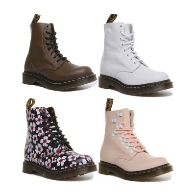 Dr Martens 1460 Pascal Iridescent Lace up Hardware Boot Light Pink Size UK 3 - 8  | eBay | eBay US