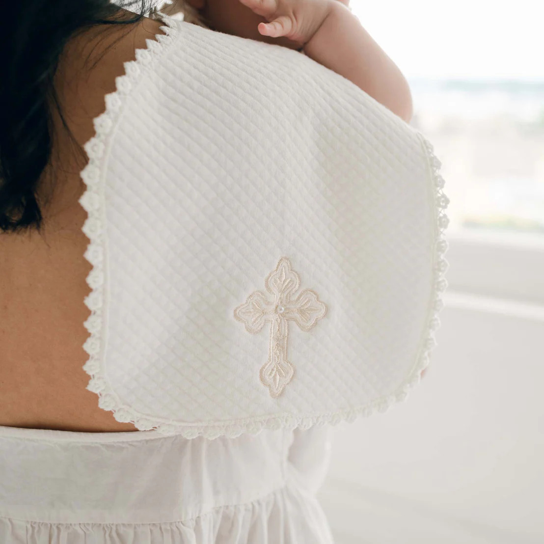 Cross Burp Cloth | Baby Beau & Belle
