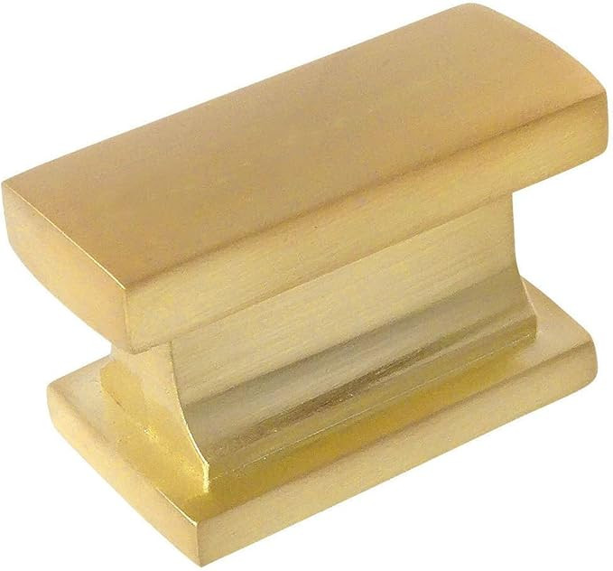 10 Pack - Cosmas 701BB Brushed Brass Contemporary Cabinet Hardware Knob - 1-7/16" Length | Amazon (US)