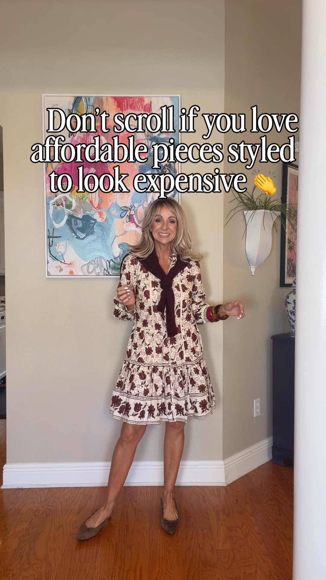 Take that budget friendly dress and add a little spice! Spend money on the timeless classics like cashmere and leather. They elevate an inexpensive but cute dress for fall.

#LTKxWalmart #LTKOver40