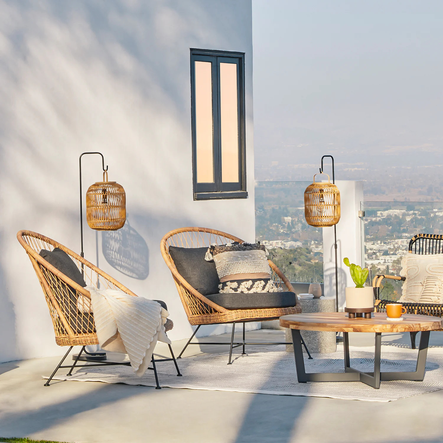 Bori Large Lantern Set - Natural | Article