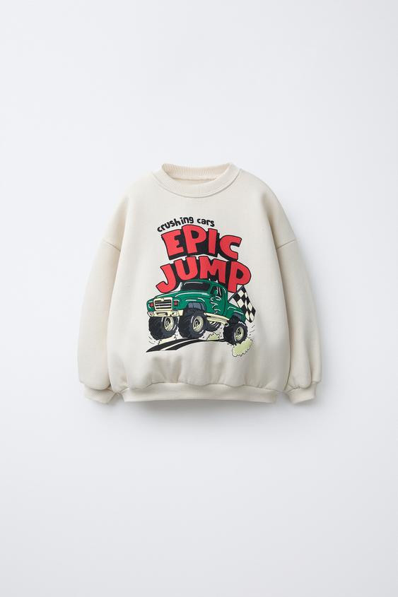 TRUCK CAR PRINT SWEATSHIRT | Zara US