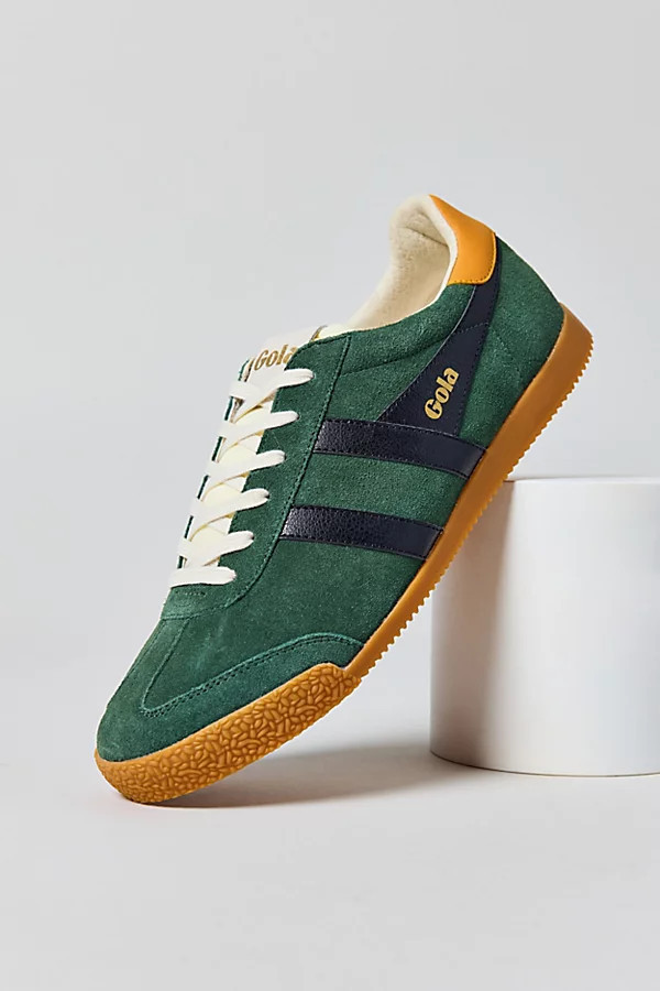 Gola Men's Elan Suede Sneaker in Evergreen/Black/Dark Sun, Men's at Urban Outfitters | Urban Outfitters (US and RoW)