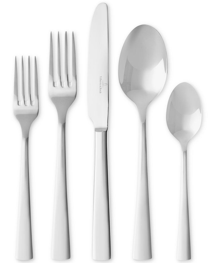 Villeroy & Boch Chancellor 60-Piece Flatware Set, Service for 12 & Reviews - Flatware - Dining - ... | Macys (US)