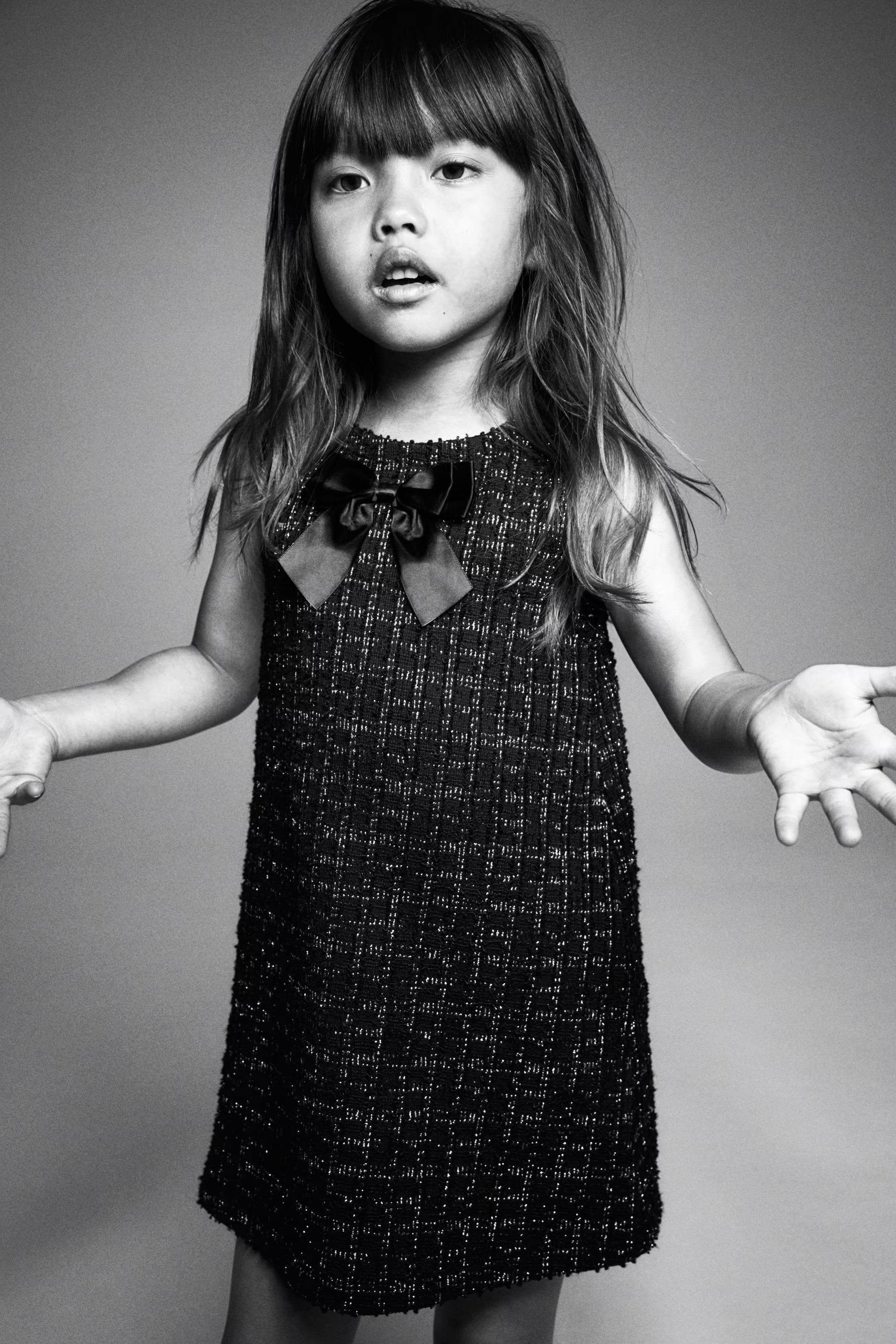 A-Line Dress - Black/checked - Kids | H&M US | H&M (US + CA)