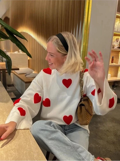 Heart Embroidery Sweater | AliExpress (US)