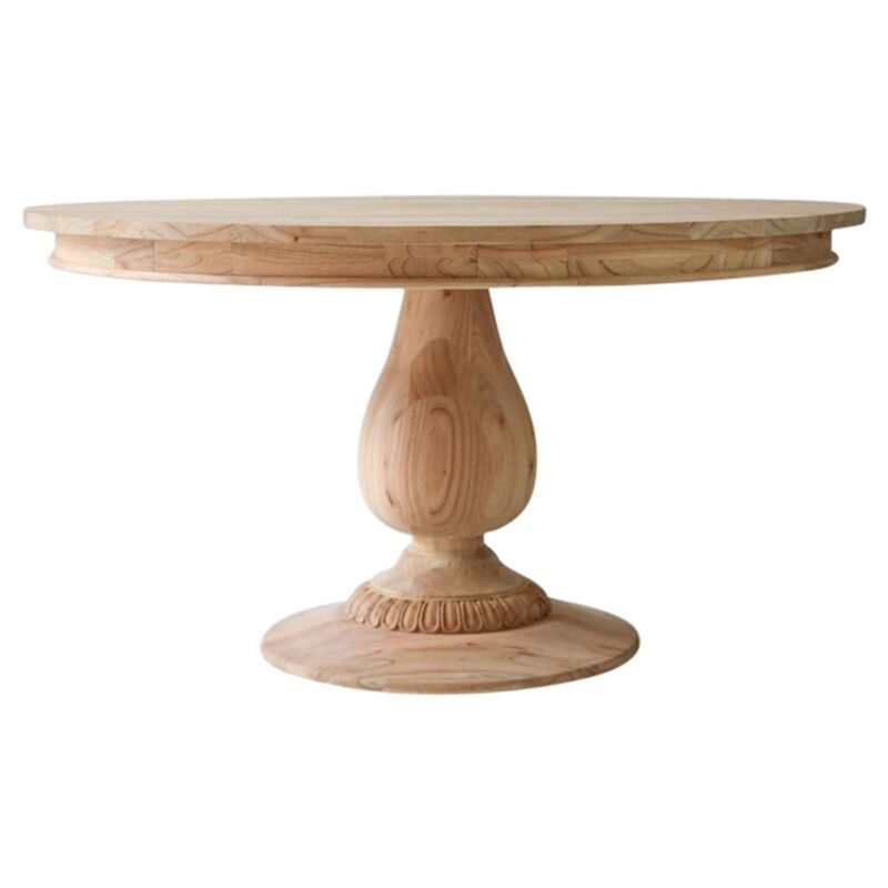 Charlotte Round Dining Table, Natural | One Kings Lane