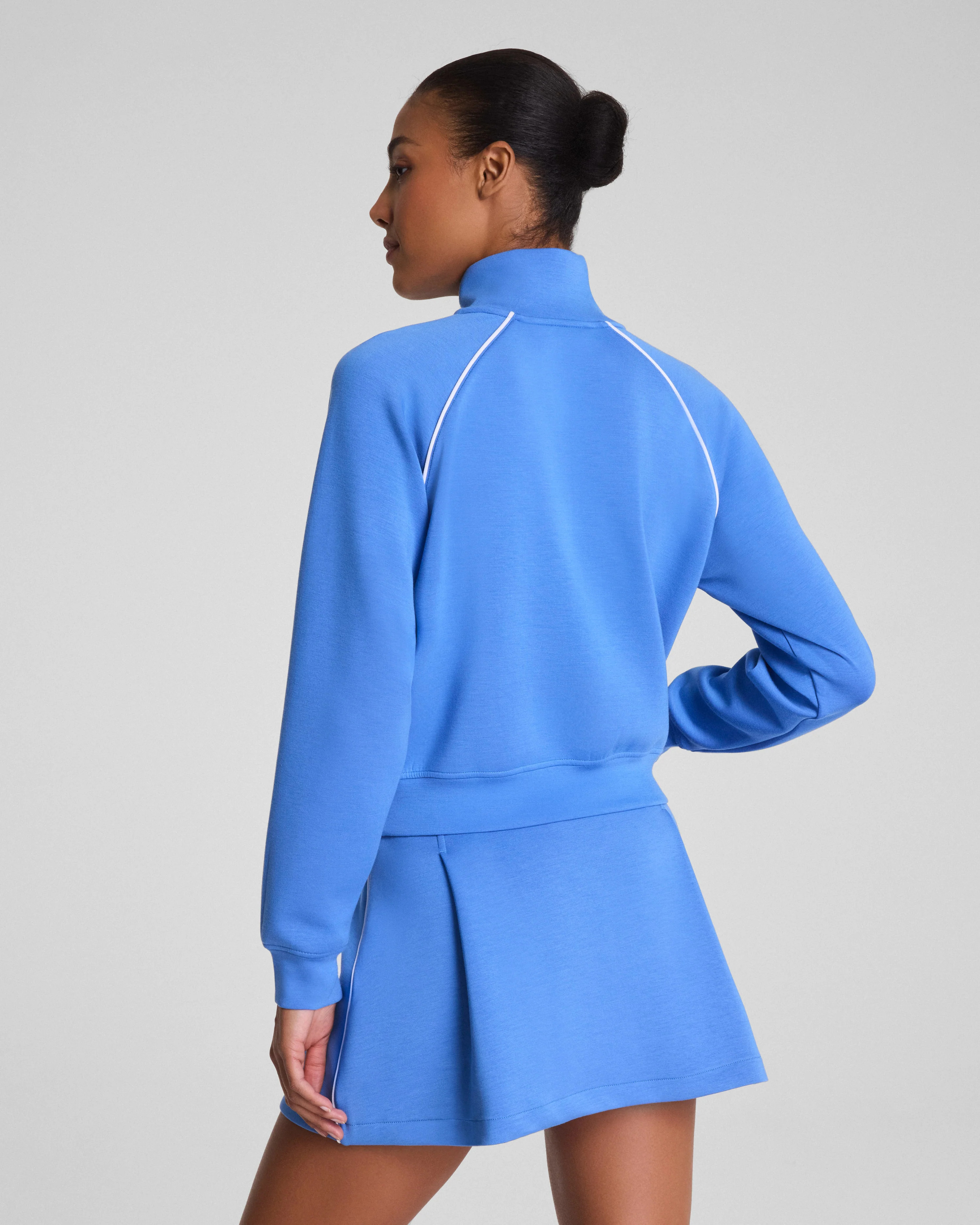 SPANX AirEssentials\u00ae Contrast Piping Track Jacket | Lightweight & Sporty | Spanx