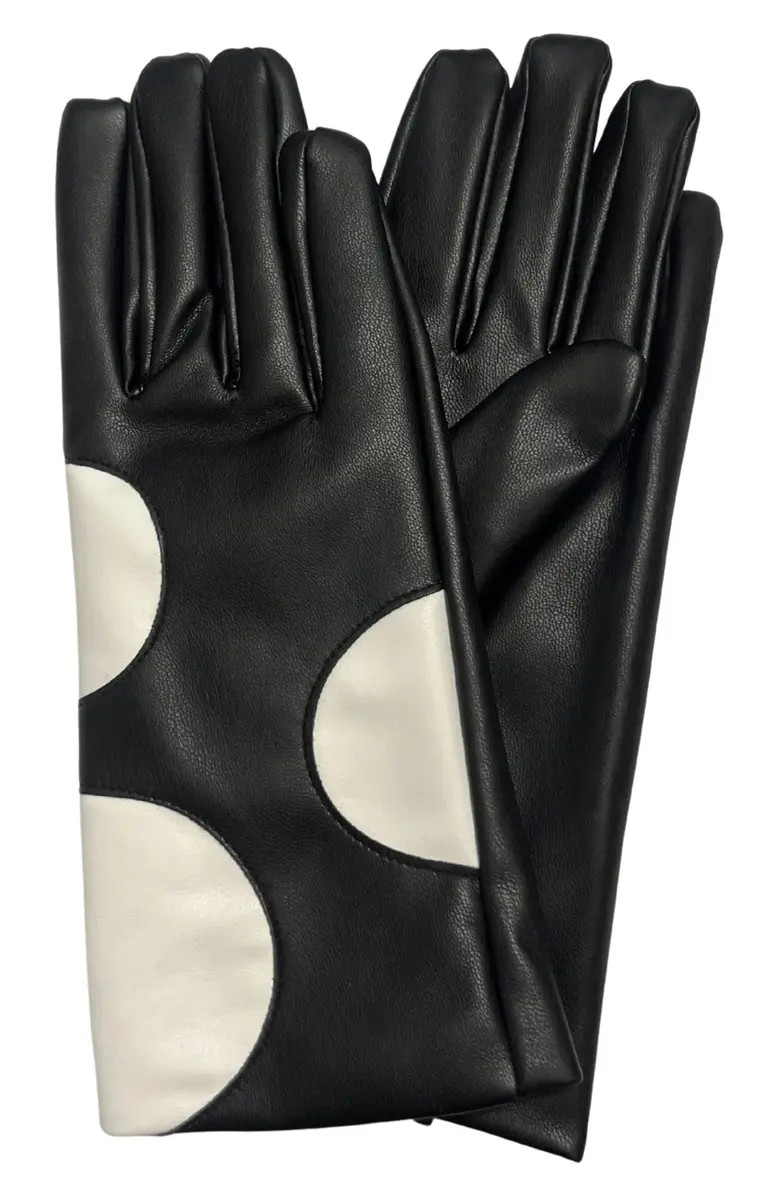 MARCUS ADLER Faux Leather Polka Dot Gloves | Nordstromrack | Nordstrom Rack