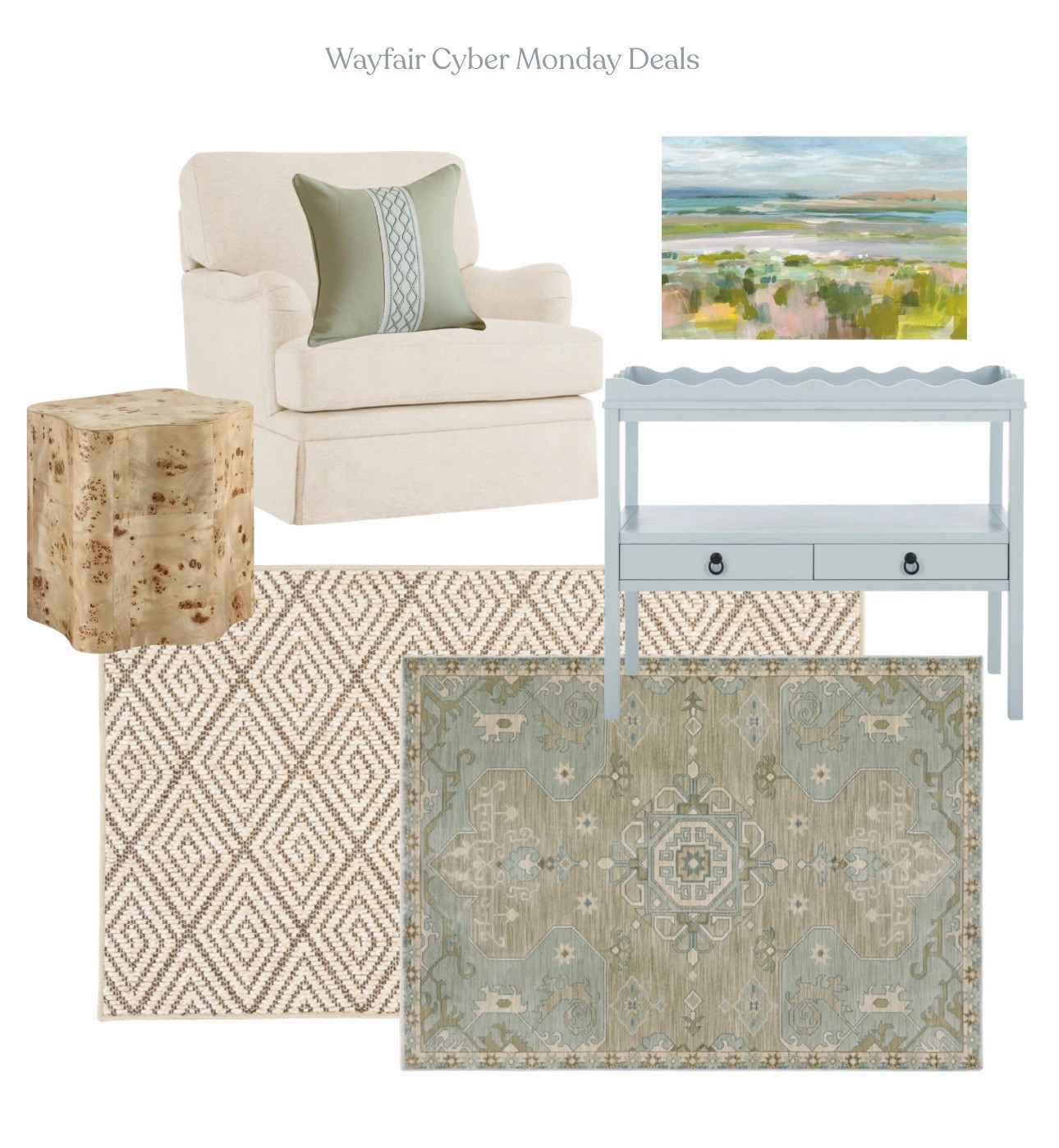 Wayfair sale, home furniture, living room rugs, accent chair

#LTKHome #LTKSaleAlert #LTKCyberWeek