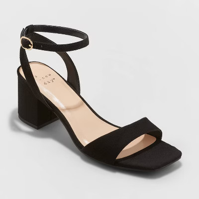 Women's Sonora Heels - A New Day™ Matte Black 9 | Target