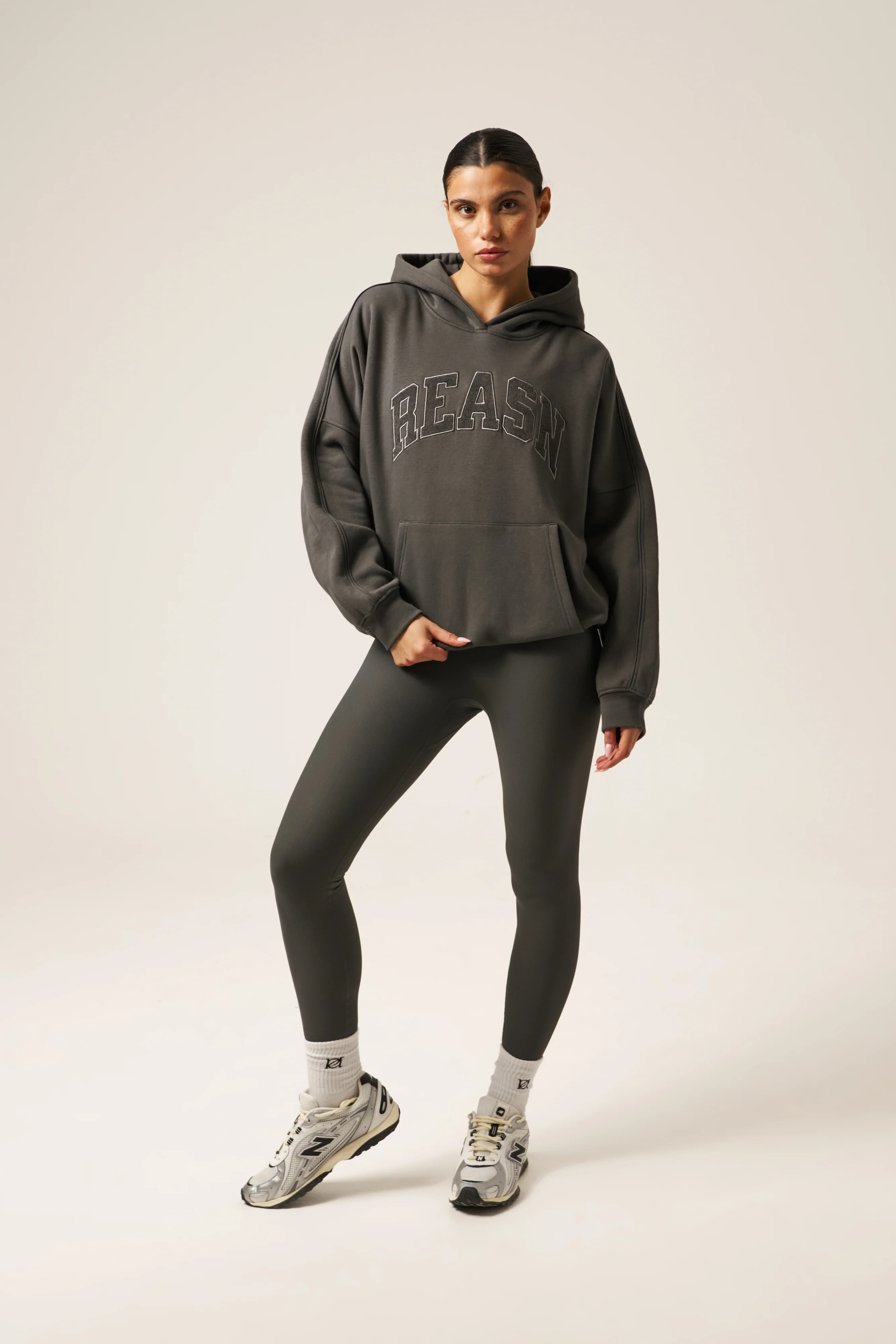 The Sculpt High Waist Leggings - Graphite | Reasn