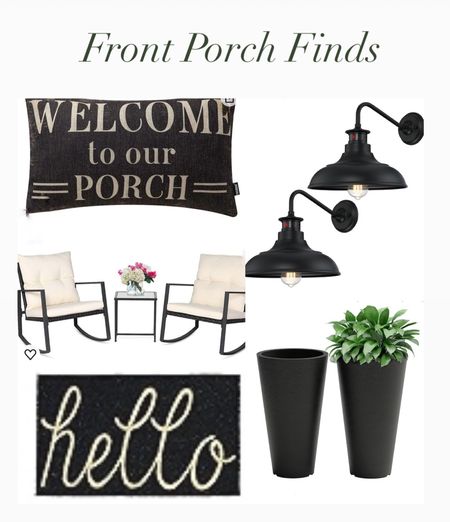 Front porch decor, patio decor, patio chat set 

#LTKStyleTip #LTKSeasonal #LTKHome