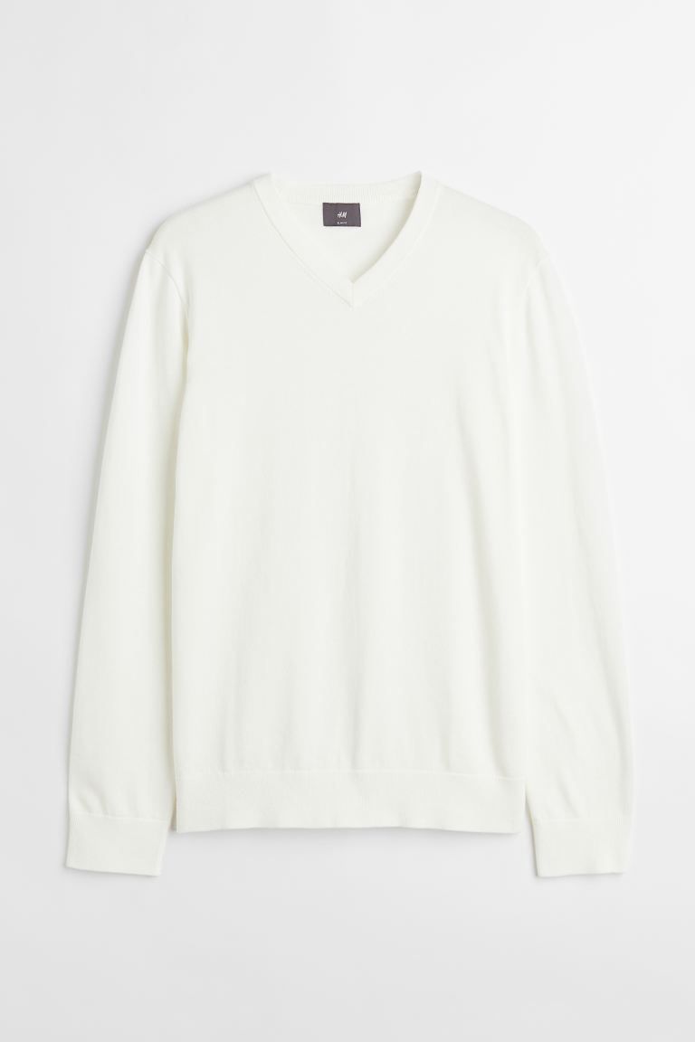 V-neck Cotton Sweater | H&M (US)