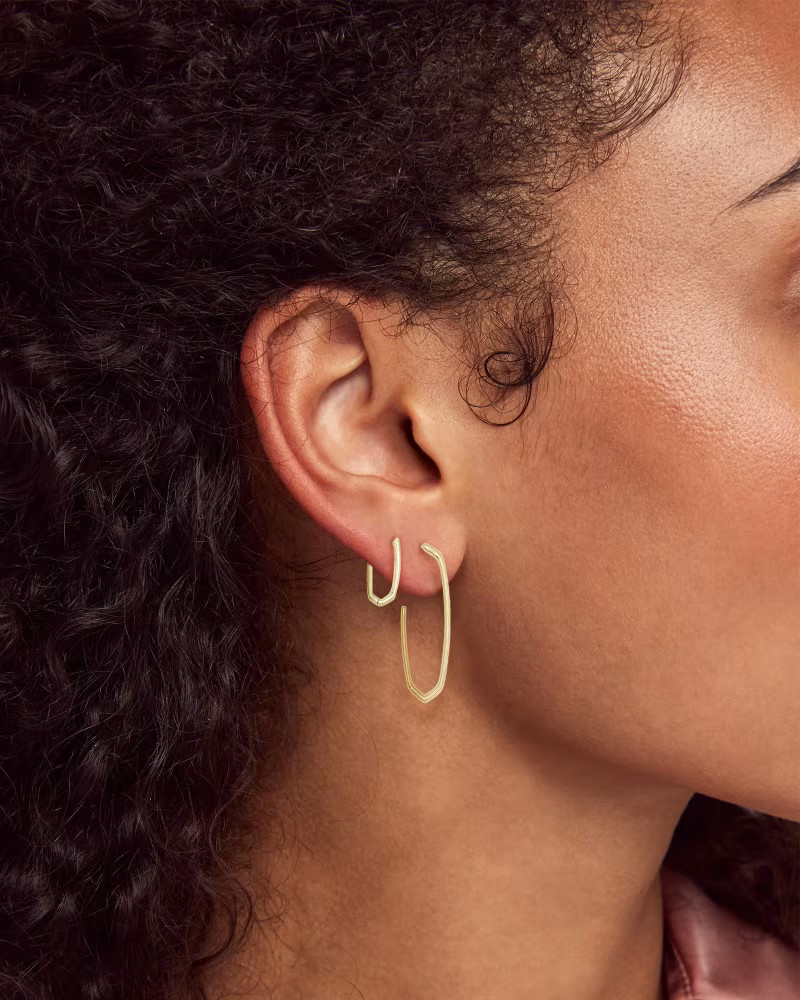 Ellen Hoop Earrings In 18k Gold Vermeil | Kendra Scott