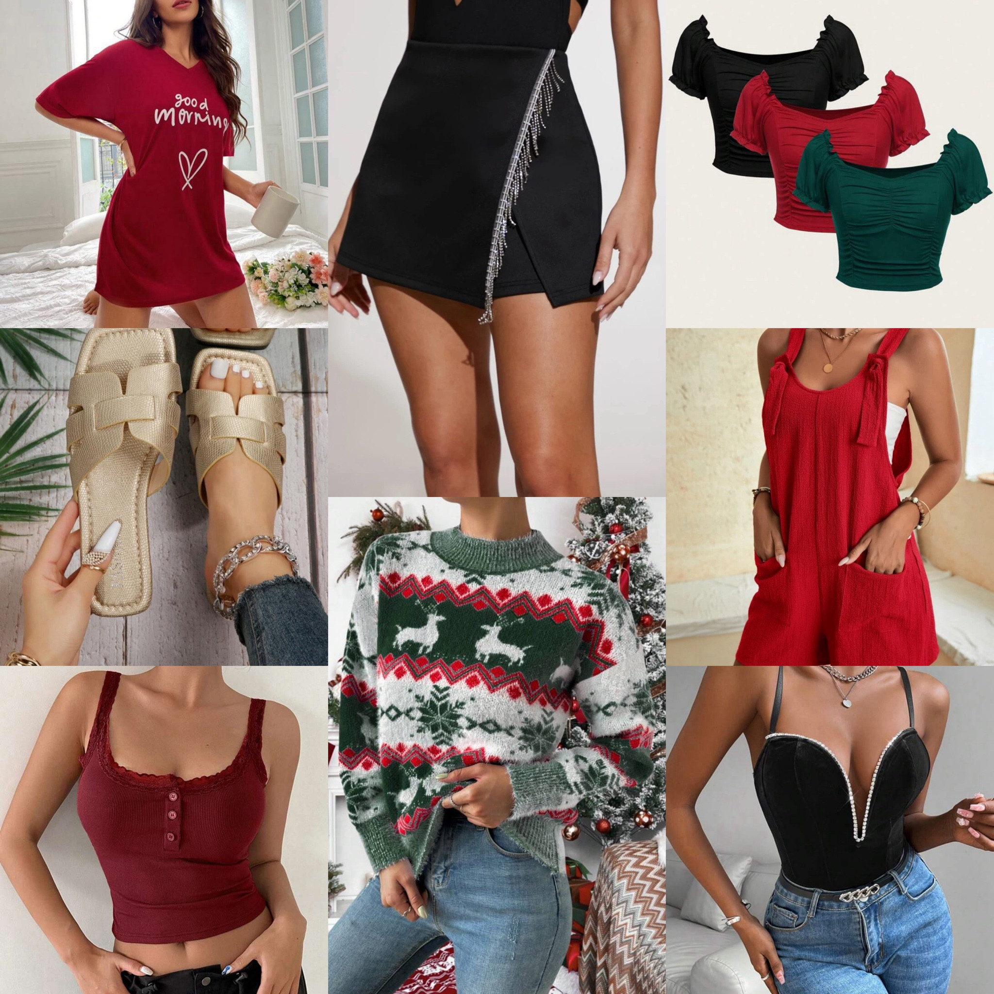 Christmas Vacation Haul
Holiday
Vacation
Christmas
Cruise
Bahamas
Caribbean
Beach
Pool
Dinner
Date
Christmas Outfit
Holiday Outfit
Date Night
Outfit
Outfits
Trend
Trending
Sleep Shirt
Red
Green
Skort
Skirt
Top
Cropped
Shoes
Sandals
Gold
Sweater
Ugly Sweater
Party
Event
Work
Romper
Florida
Miami
Tank top
Cami
Bodysuit
Velvet
Family
Couple
SHEIN
Sale
Concert
Cover Up
Pool
Cyber Week
Sale
Affordable
Gifts
Gift Guide
Travel


#LTKswim #LTKtravel #LTKstyletip