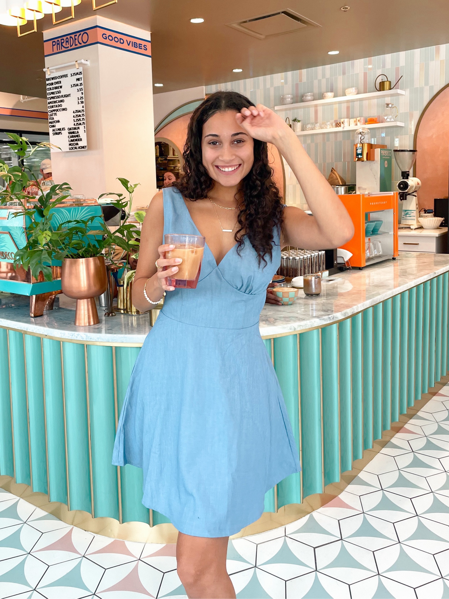 blue dress summer outfit easy outfit layering dress thick straps spring dress midi dress billow skirt 