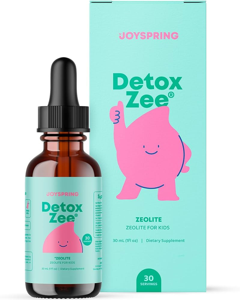 JoySpring DetoxZee Zeolite Drops for Kids – Clinoptilolite with Vitamin D3 & Cyanocobalamin Vit... | Amazon (US)