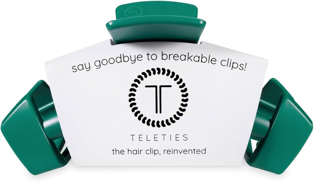 TELETIES - Large Hair Clip - For Thick to Super-Thick Hair - Claw Clips for Women - Strong Grip, ... | Amazon (US)