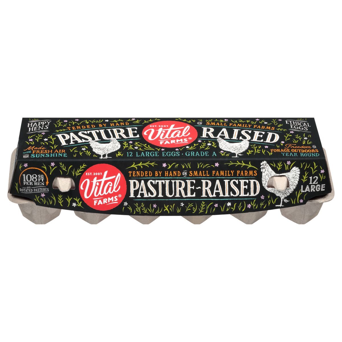 Vital Farms Pasture-Raised Grade A Large Eggs - 12ct | Target