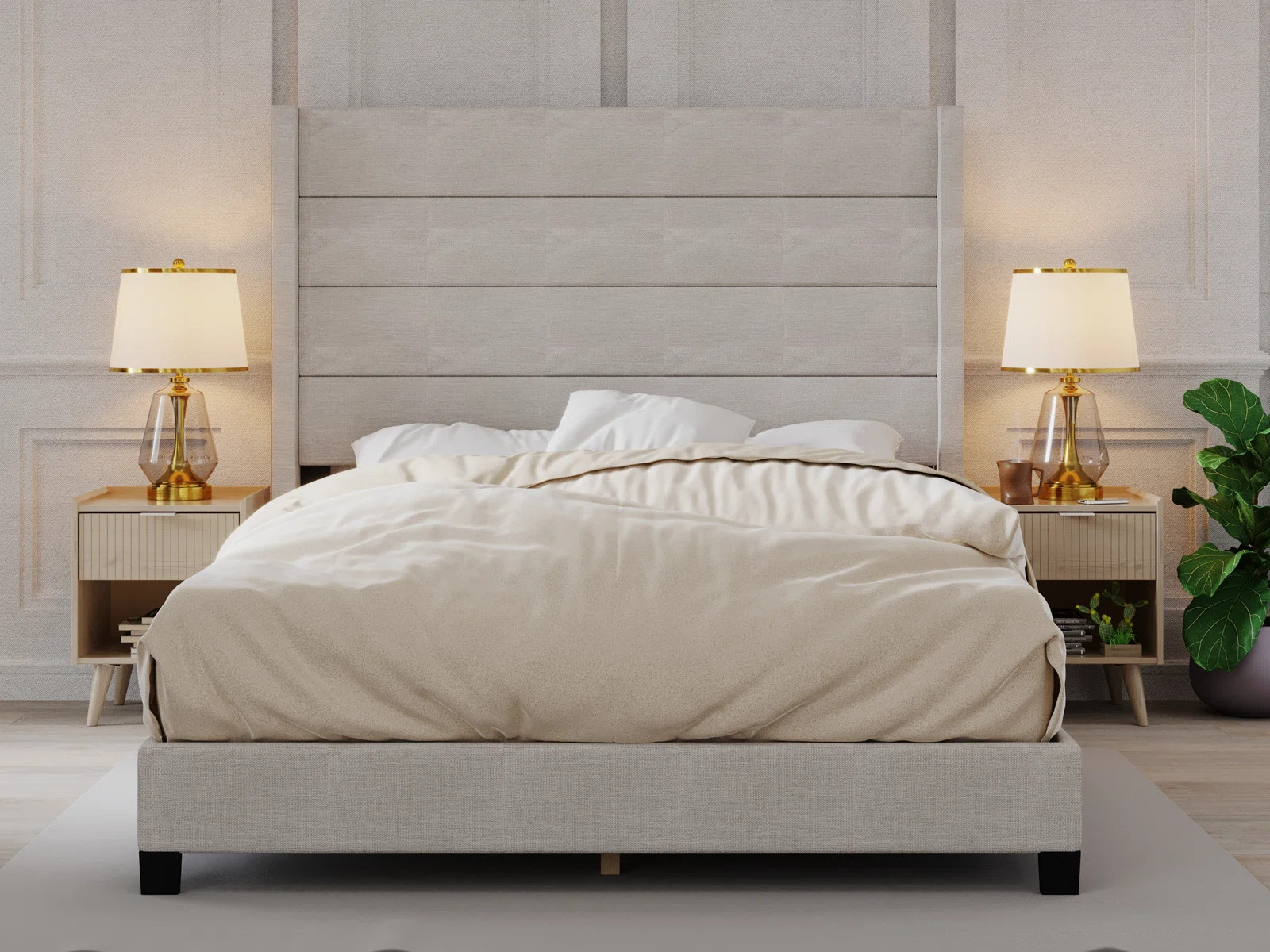 Brantley Tufted Upholstered Low Profile Standard Bed | Wayfair North America