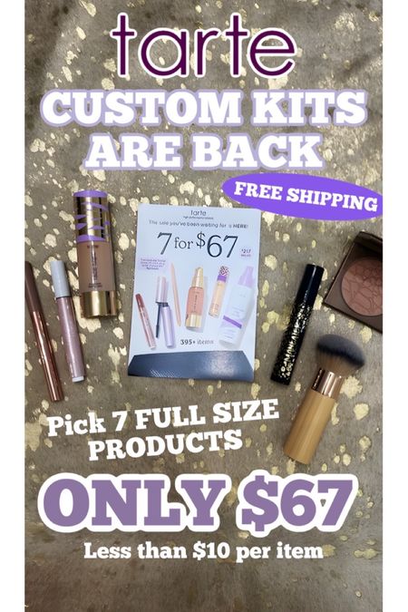 my custom kit from @tarte - get 7 FULL SIZE for $67 (this would normally be up to a $217 value)!! 

head over to tarte.com to customize your kit!

you can still use my code: PEYTON for 15% off everything outside of the custom kit!

#LTKbeauty #LTKfindsunder50 #LTKstyletip